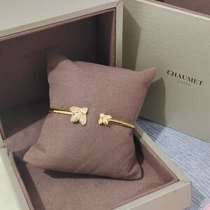 Chaumet Diamond-Set Bee 18K Gold Bracelet